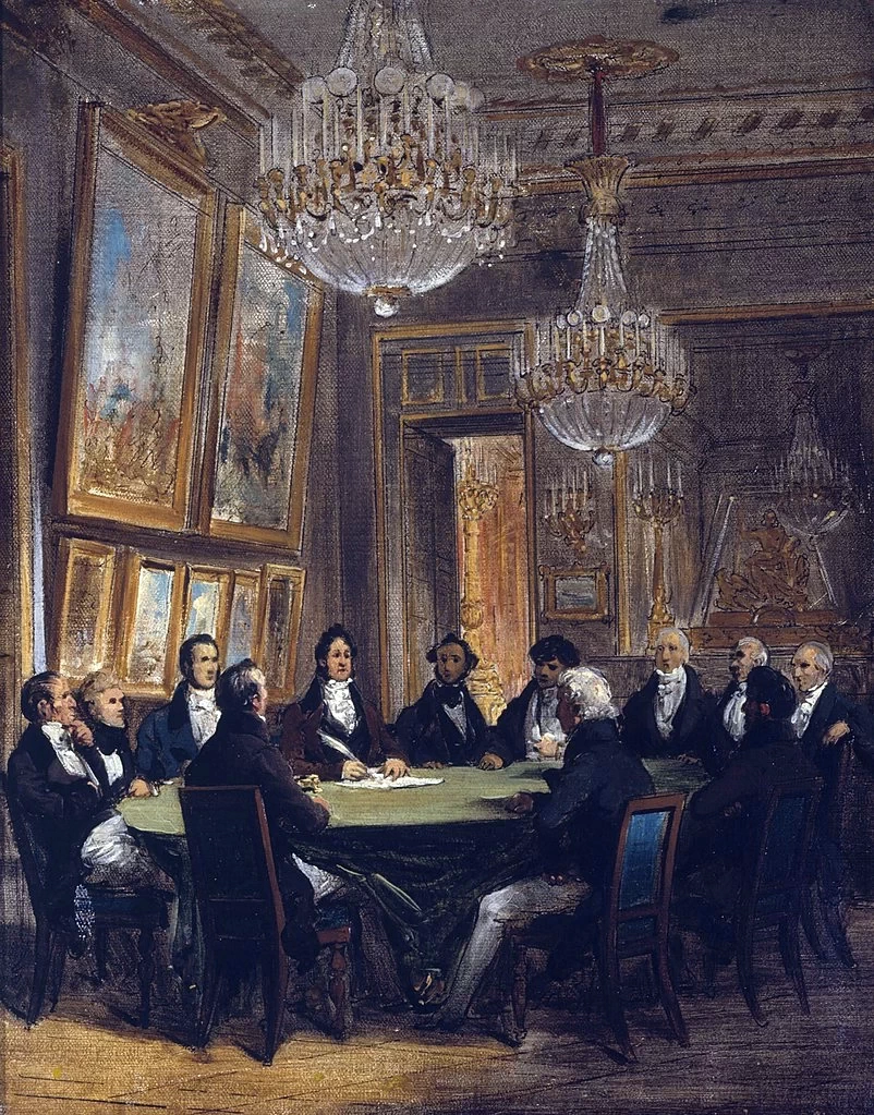  9-Joseph-Désiré Court-Il duca d'Orléans firma la proclamazione della luogotenenza generale del regno, 31 luglio 1830, al Palais-Royal - Musée Carnavalet 